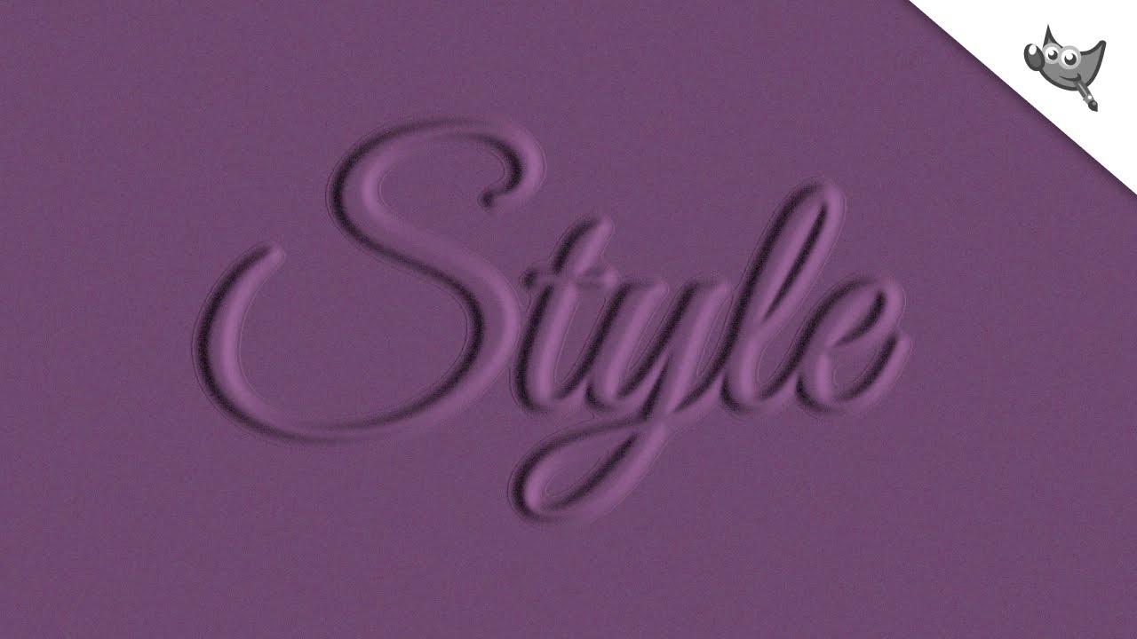 How to Create Embossed Text Effect using Bump Map in GIMP