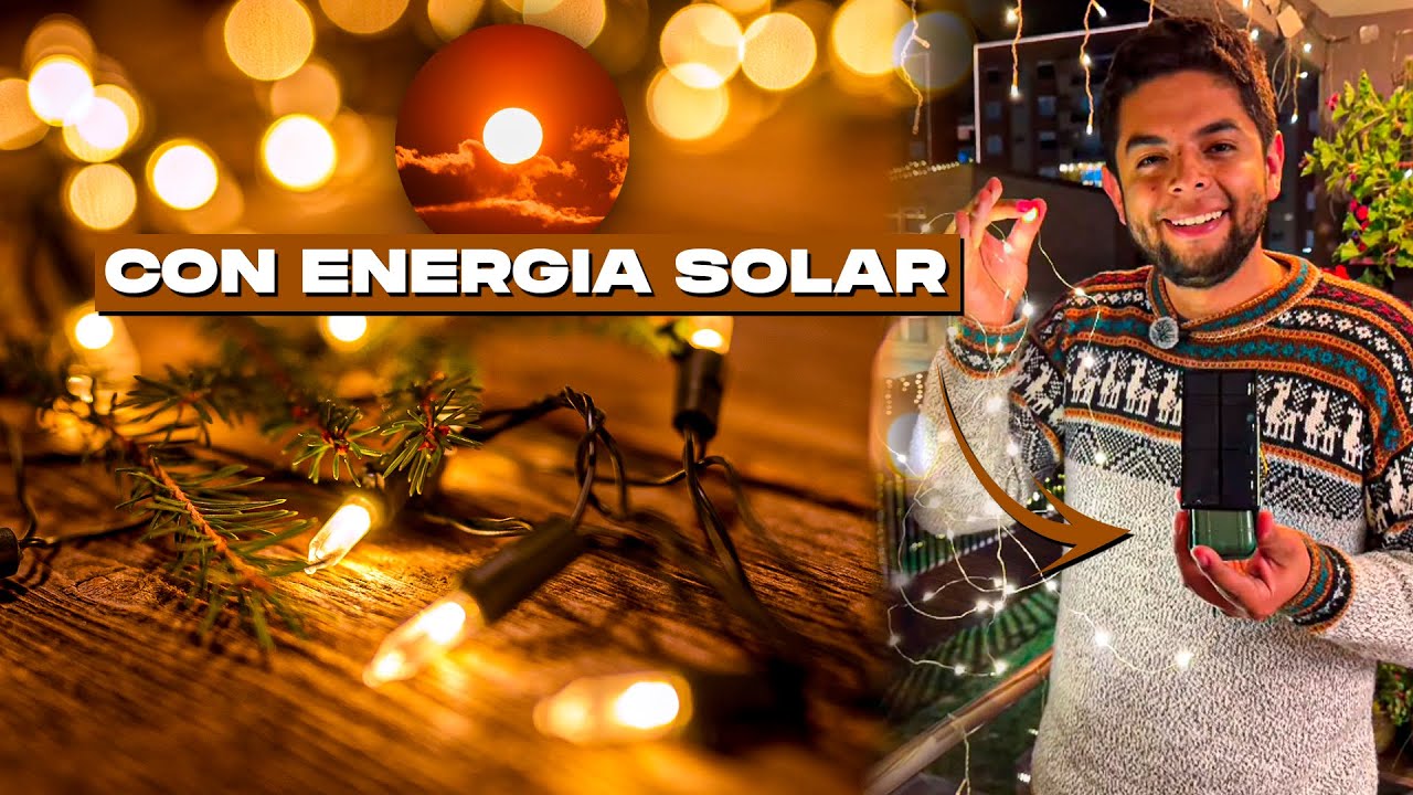 Como Hacer Luces De Navidad Con Energia Solar ☀️