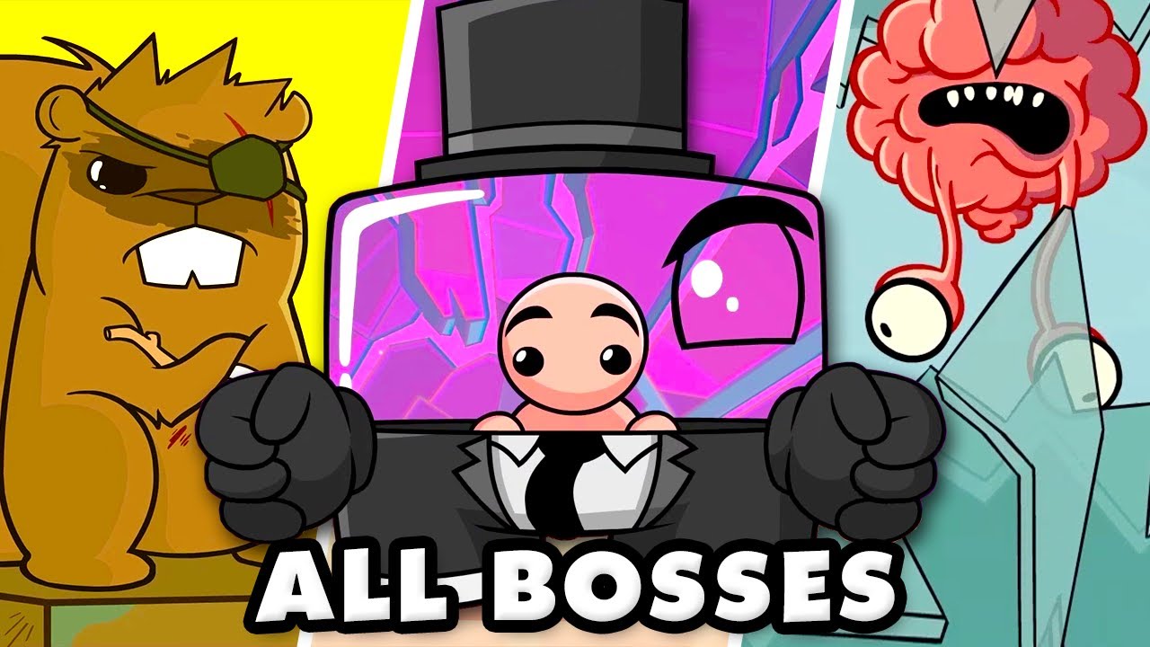 Super Meat Boy Forever - All Bosses Gameplay and Cutscenes!