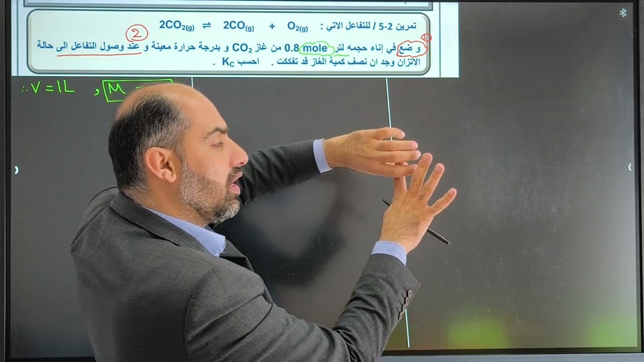 السادس العلمي/الفصل الثاني/المحاضرة السادسة /حساب ثابت الاتزان