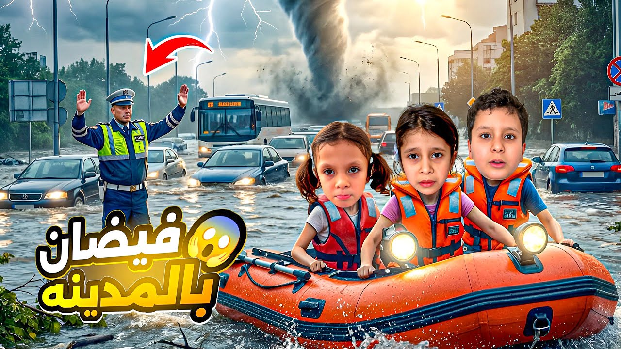 ‏ ‏￼ ‏أقوى طوفان🌊غرقت ‏مدينتنا🌁￼خفنا😰احمد وعفاف ومها هربوا ‏لأعلى ￼مكان⬆️￼￼مها جاعت😋والمحلات كلهم🔐😭￼