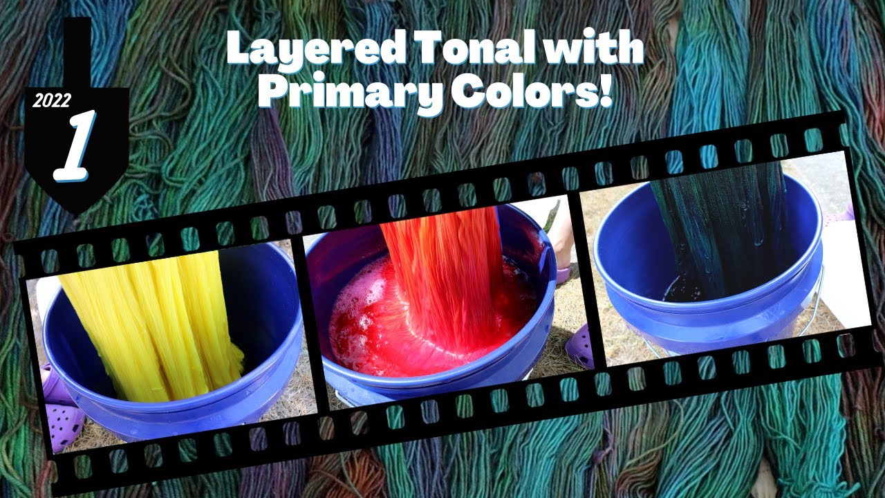Layering Three Primary Colors for a Bird-Like Tonal Yarn (2022 Chanukah Night 1)