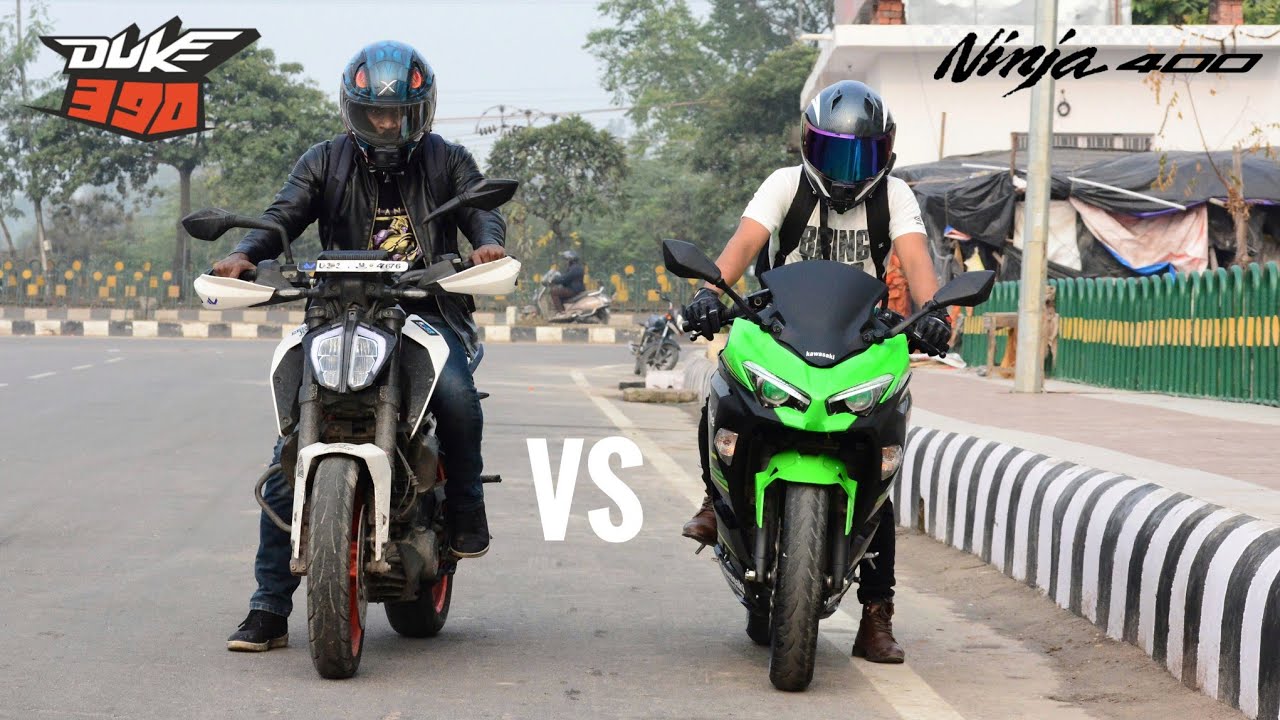 Ninja400 VS Duke 390 | First Gear Challenge | MotoVlog