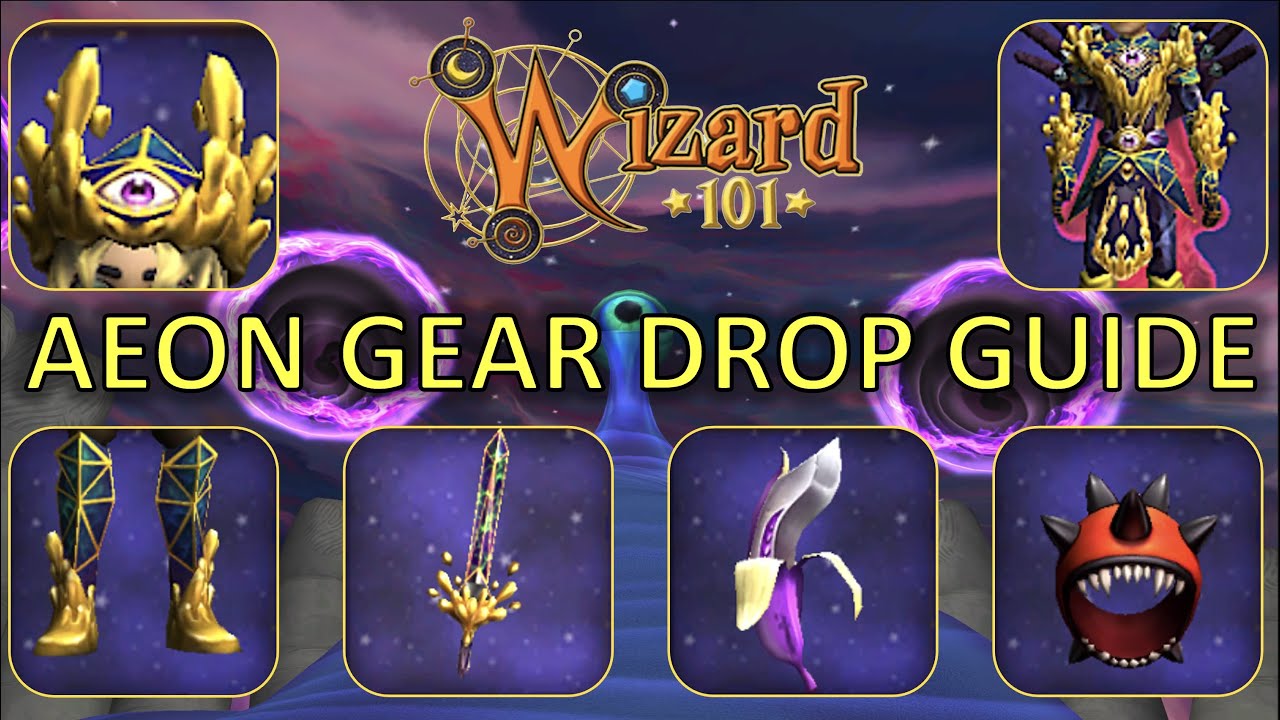 Wizard101 - FULL Aeon Gear Guide! (LVL 160 GEAR)