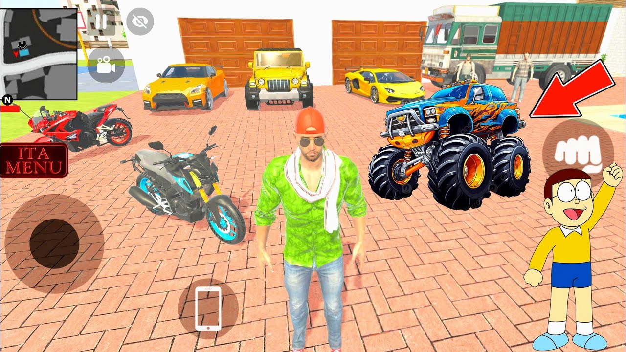Nobita purchase new monster truck 💥🤩 indian left auto simulator 😯🥳