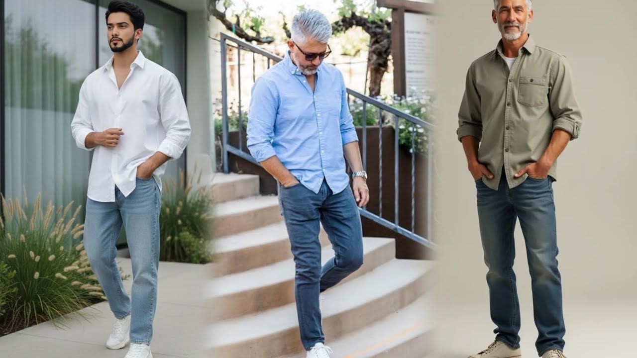 Hombre a la Moda ✨️ Cómo VESTIR CON JEANS Estilo Casual Elegante:  Jeans Elegantes para Hombres