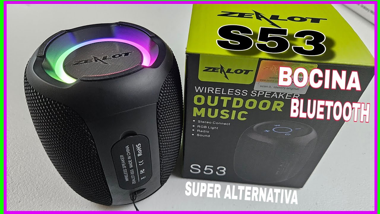 ZEALOT S53 BOCINA ECONOMICA PARA ARMAR LA FIESTA