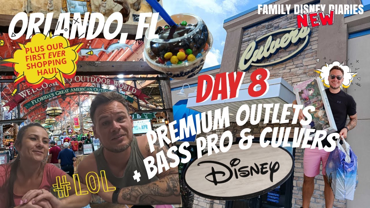Premium Outlets, Bass Pro & Our First Ever Culver’s… Ending With a Big Shopping Haul!