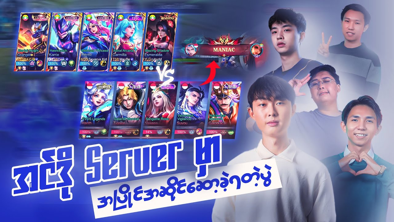အင်ဒို Server မှာအပြိုင်အဆိုင်ဆော့ခဲ့ရတဲ့ပွဲ ( Old BG Party Rank )