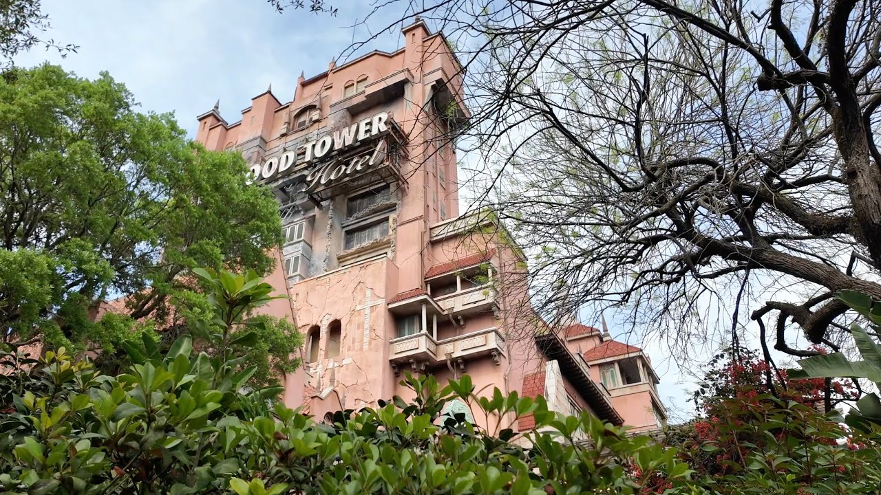The Twilight Zone Tower of Terror Low Light 4K | Disney’s Hollywood Studios March 2024
