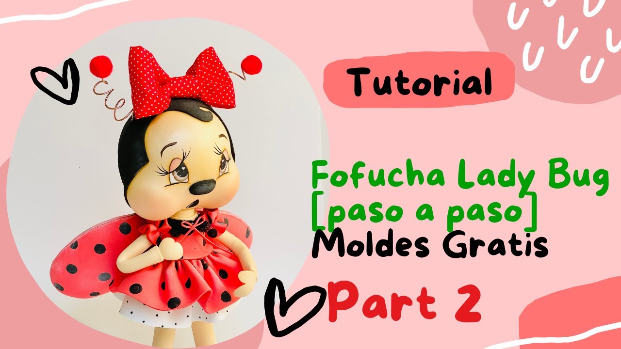 ❤️🖤Como hacer una FOFUCHA Lady Bug🐞 con Goma EVA [PASO A PASO] Facil de hacer