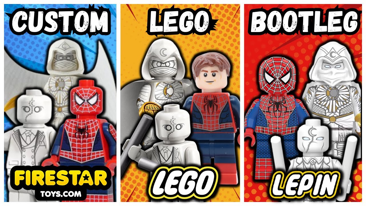 LEGO vs BOOTLEG vs CUSTOM / Cual es mejor? / Minifigs