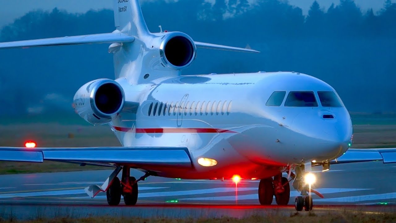 Dassault Falcon 8X ✈ Take-Off at Bern