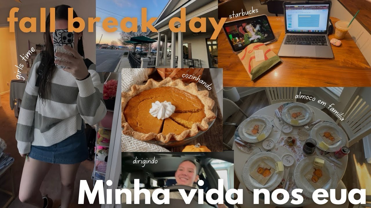 Vlog da minha vida nos eua durante um fall break 