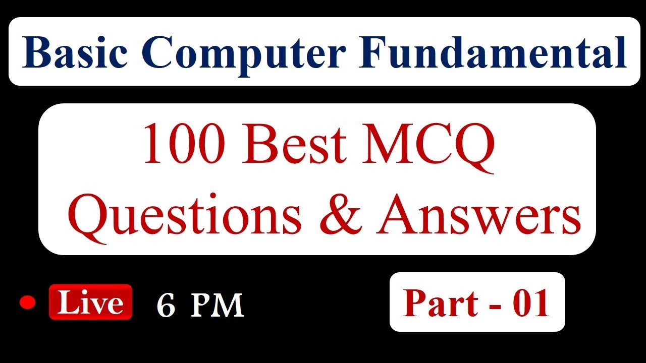 Basic Computer Fundamental MCQ Quiz Part - 1 | Computer Objective Questions [Hindi]