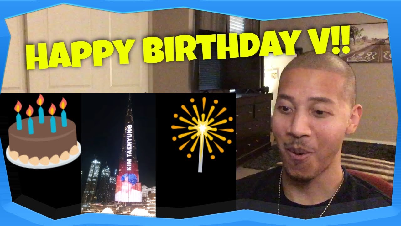 BTS V (Kim Taehyung) Birthday Production in Dubai!! WOW!! Don't Cry Challenge!! (Reaction)