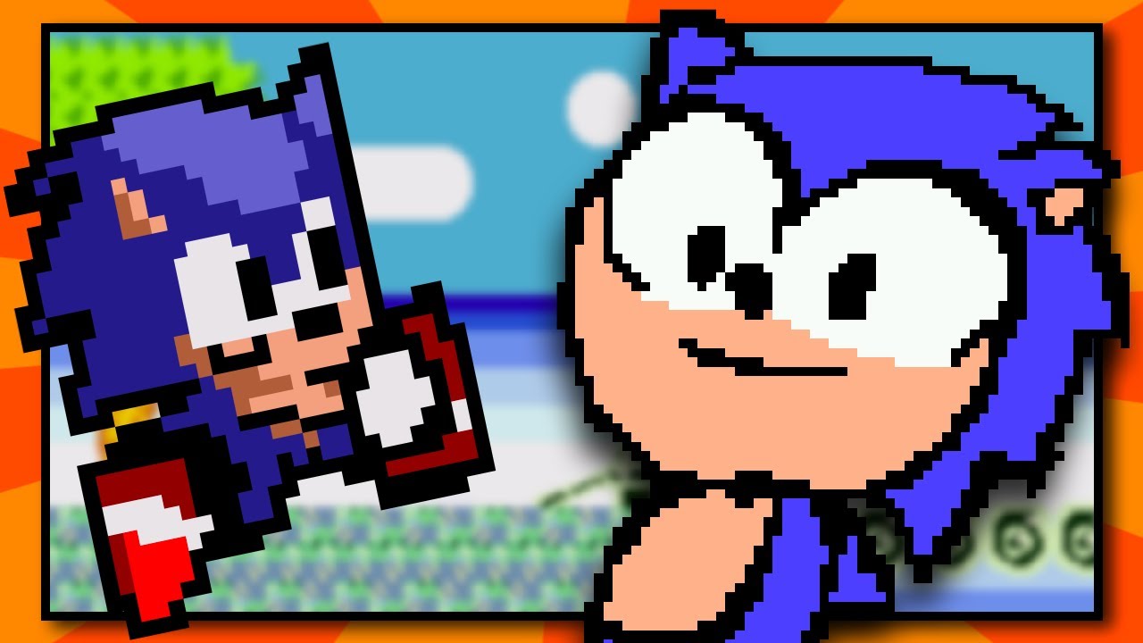 Sonic, but the Sprites Were Drawn in MS Paint! - Hilarious Sonic 1 Rom Hack