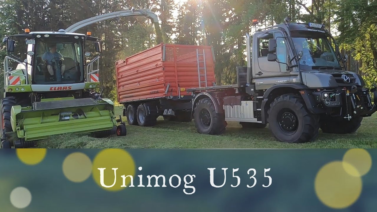 Neue Leistungsklasse: Unimog U535 Agrar von Henne im Einsatz beim 1. Grünlandschnitt 2022!