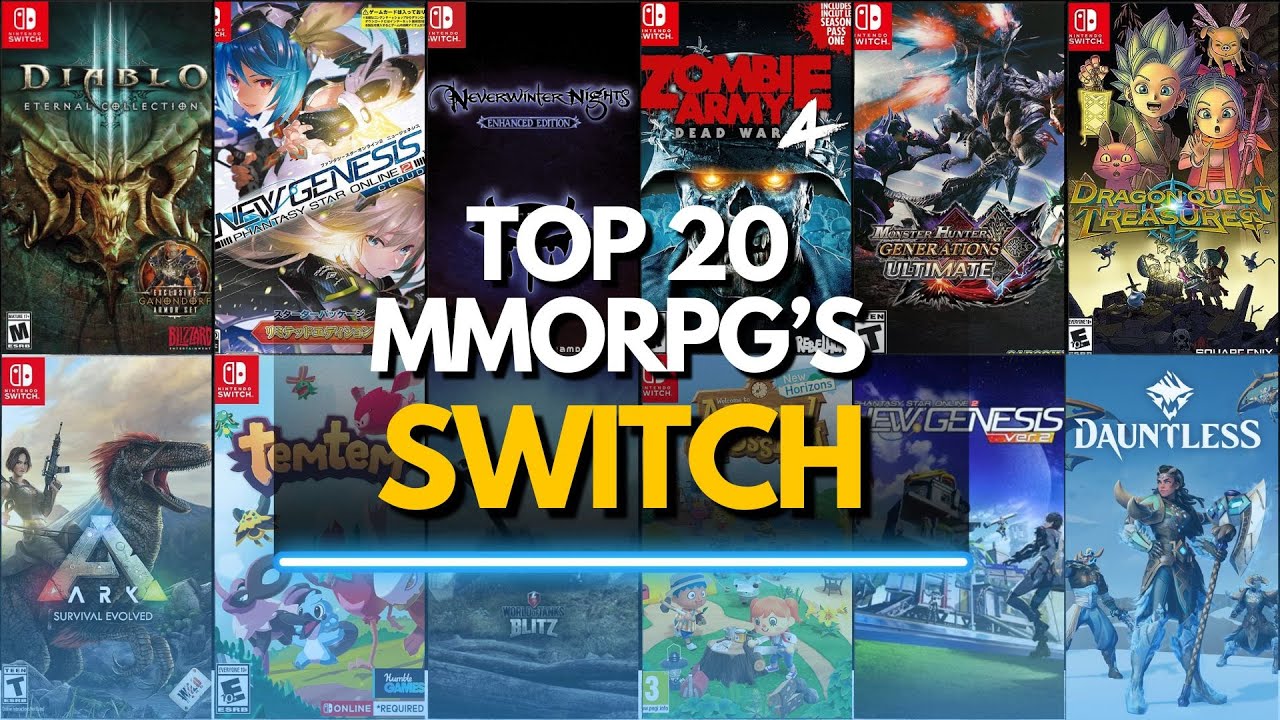 Top 20 Best MMORPG Games on Nintendo Switch!