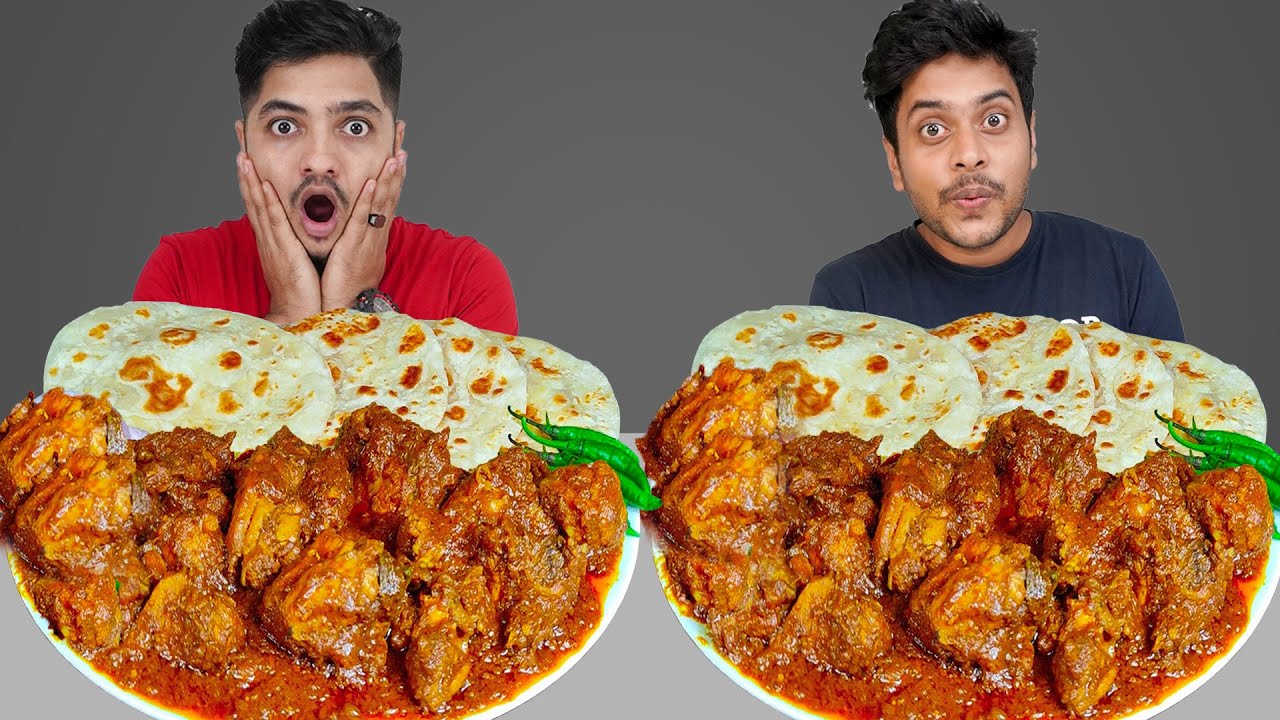 SPICY CHICKEN KOSHA WITH PARATHA EATING CHALLENGE || Food Eating Video || Food Challenge