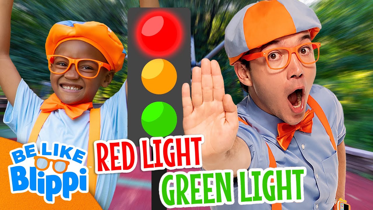 Let's Play Red Light, Green Light! 🚦 🚗  Blippi Ultimate Roadtrip | Kids Videos