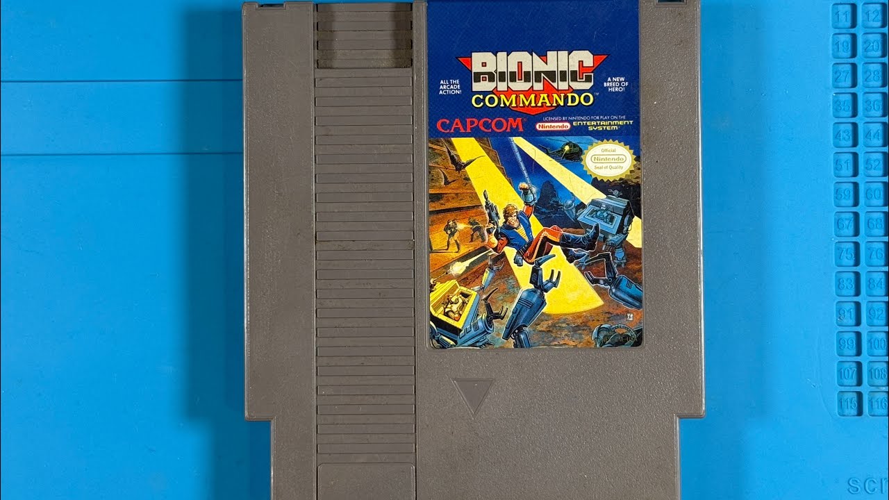 NES Bionic Commando ASMR Cleaning – Retro Console Restoration Sounds