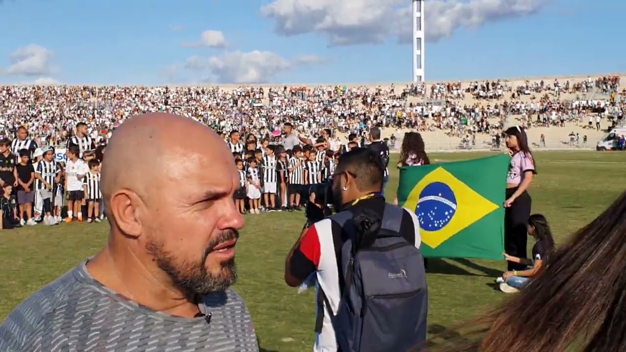 EMTRADA DAS EQUIPES EM CAMPO PARA O JOGO, VALENDO O ACESSO 01-09-24.