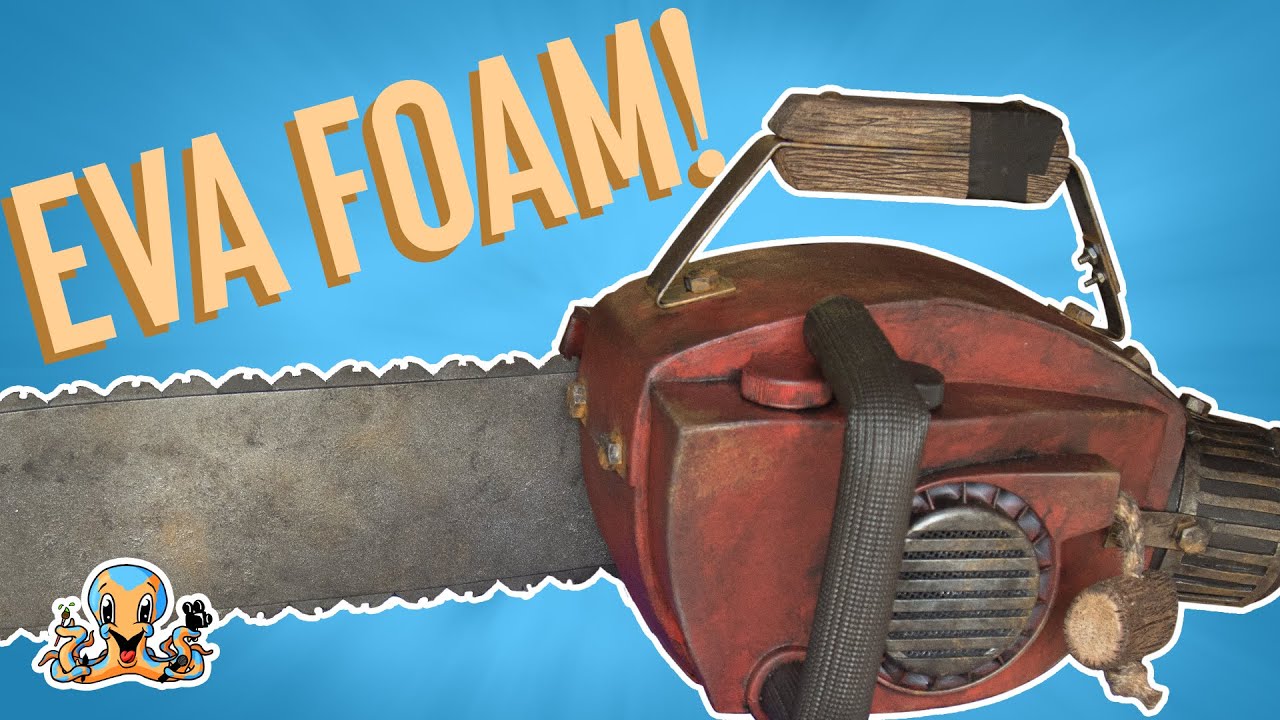 I MADE THE CHAINSAW FROM EVIL DEAD! (EVA foam, cast resin & MORE!) #props #cosplay #foamsmith