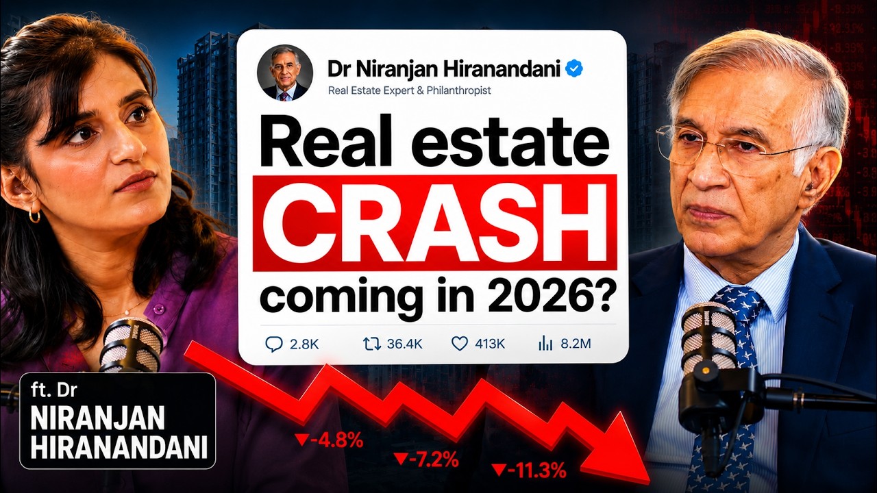 Real Estate Crash Ahead? Huge Supply But No Buyers | Ft Dr Hiranandani