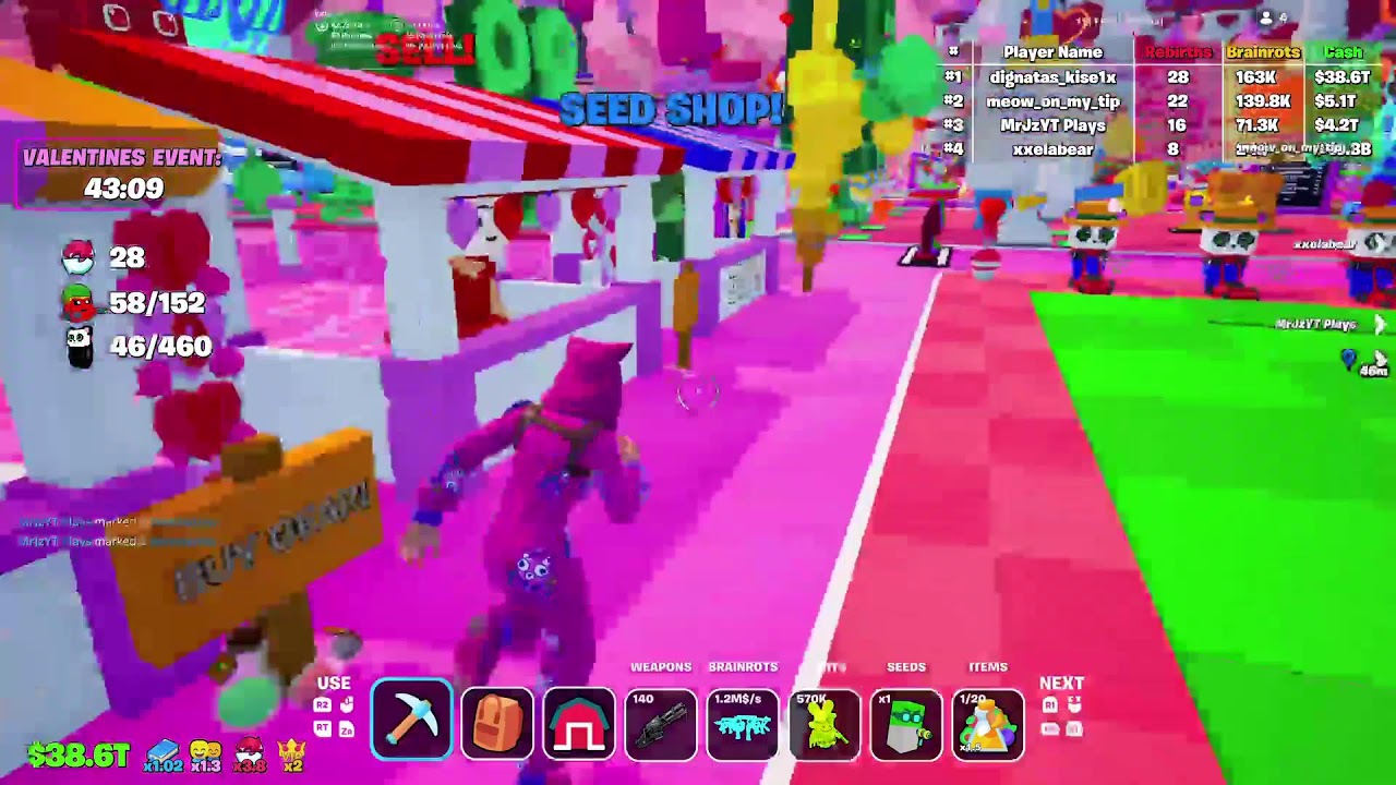 🔴Fruits vs brainrots AA New love event 🔴