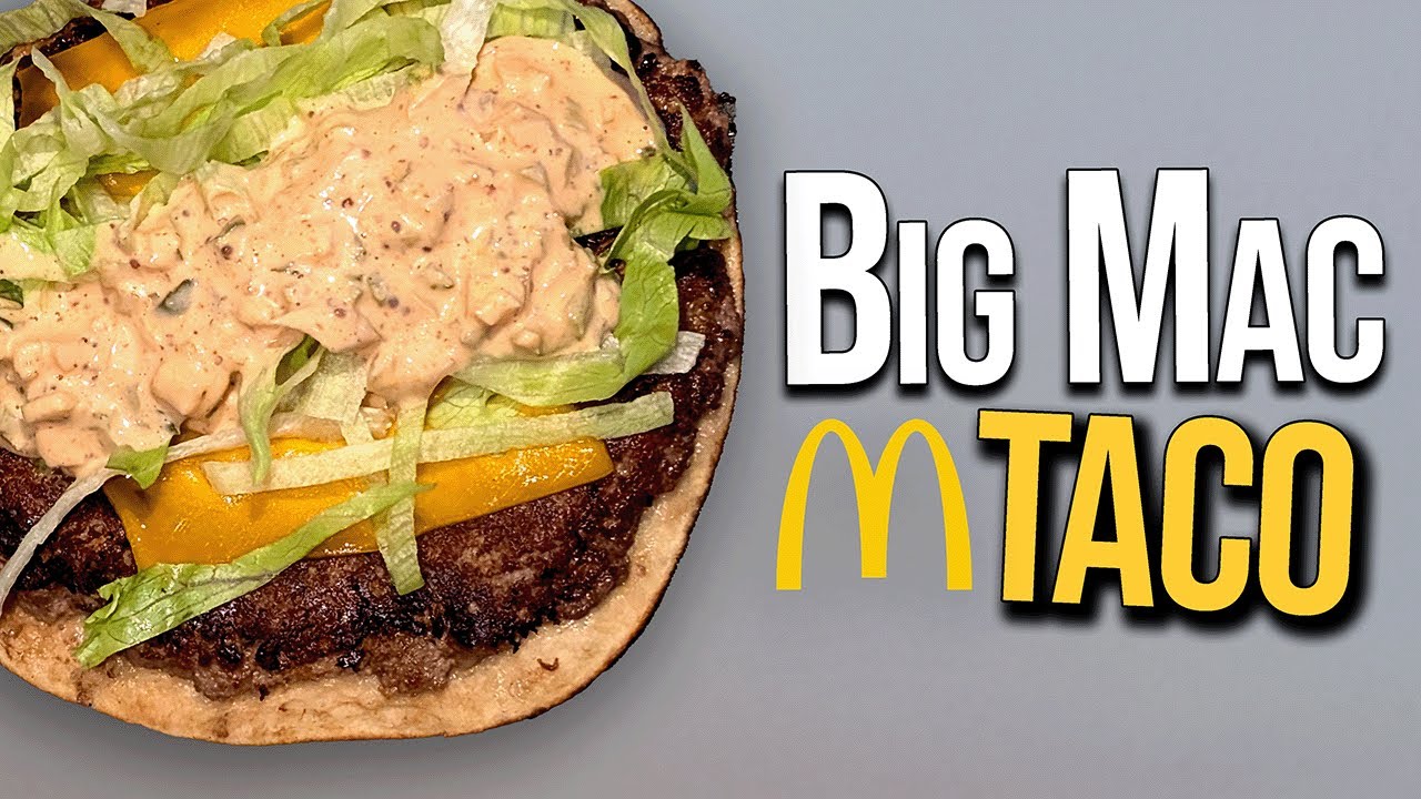 How to make BIG MAC TACOS | Viral Smash Burger Taco Hack!