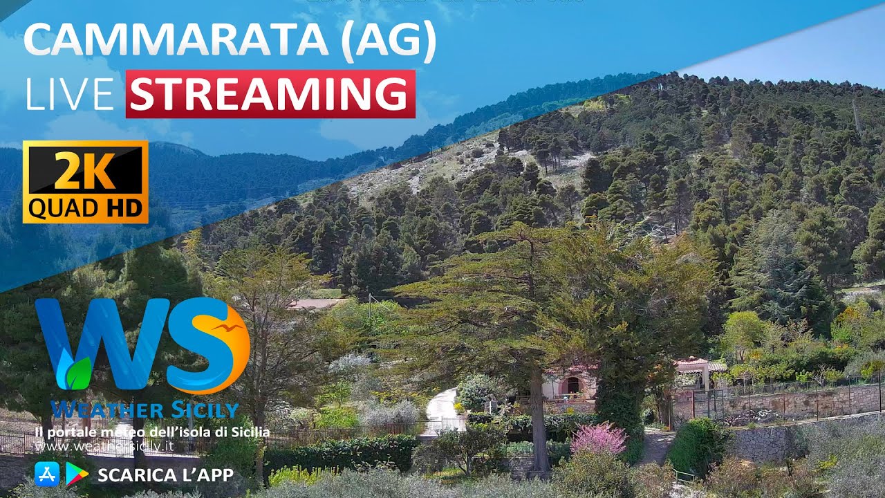 🔴 Cammarata live webcam - Panoramica W/SW