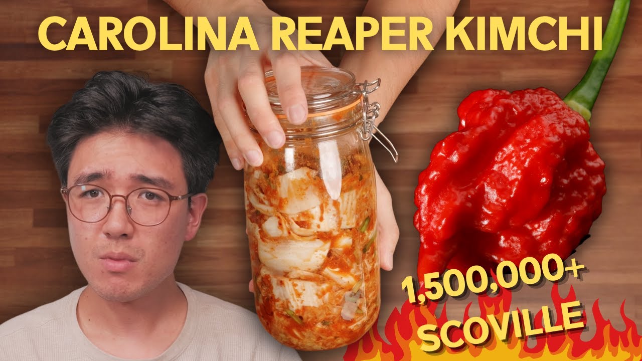 Я попробовал приготовить кимчи с Carolina Reapers
