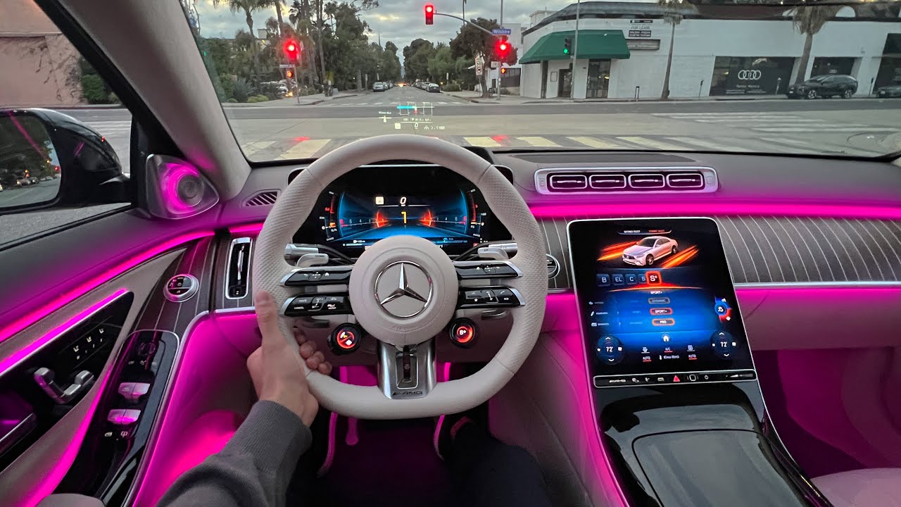 NEW 802 HP V8 Mercedes S63 AMG E-Performance FIRST DRIVE! Interior Ambiente Review