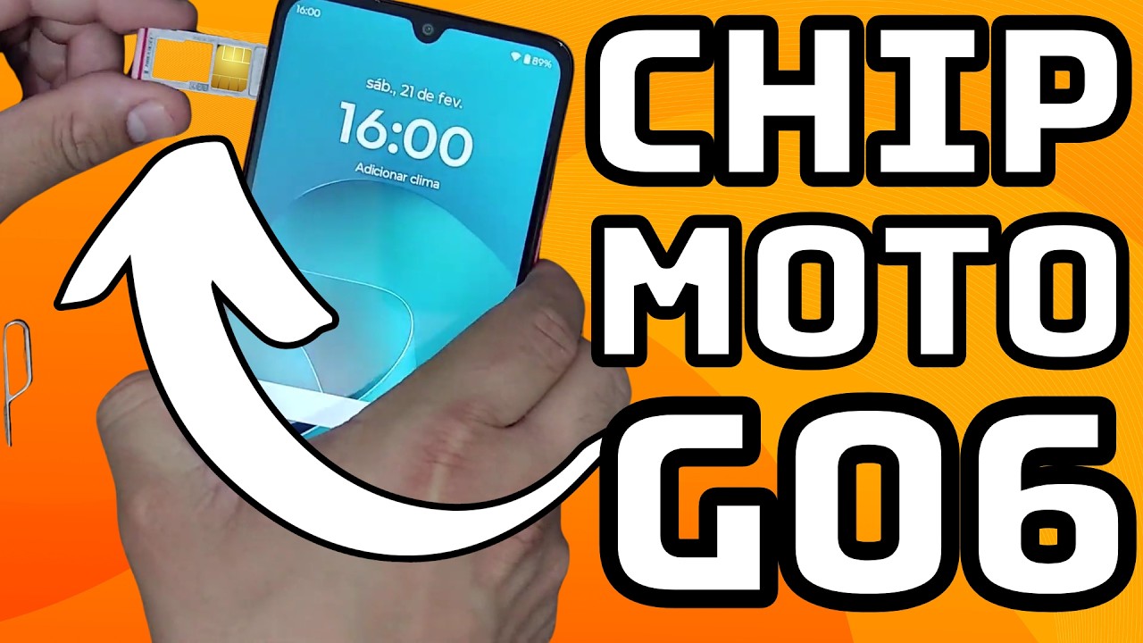 COMO COLOCAR CHIP NO CELULAR MOTOROLA MOTO G06