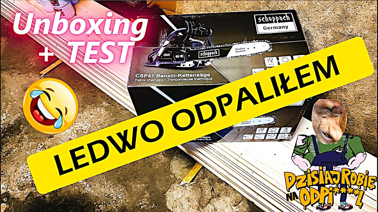 Pilarka Łańcuchowa Scheppach CSP41WT ! Unboxing + TEST ! Majsterkowanie Po Szwedzku !