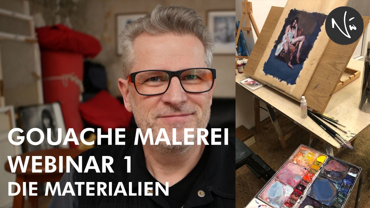 GOUACHE MALEREI - 1. DIE MATERIALIEN