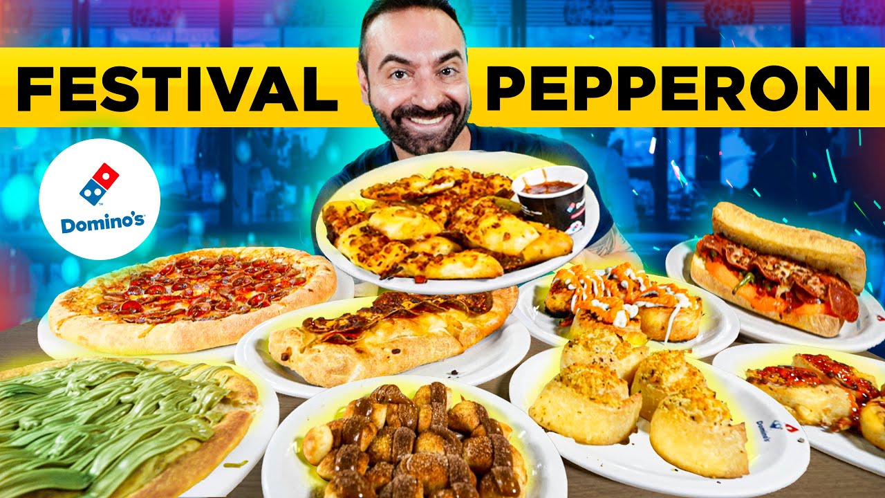 Devorando TUDO na DOMINO's PIZZA! Festival PEPPERONI!