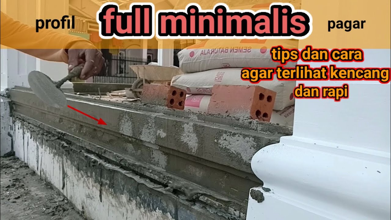 Profil pagar full minimalis