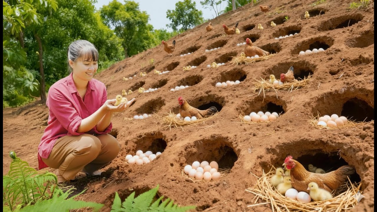 288 Days Harvesting Chickens & Cooking Whole Fried Chicken for Market
