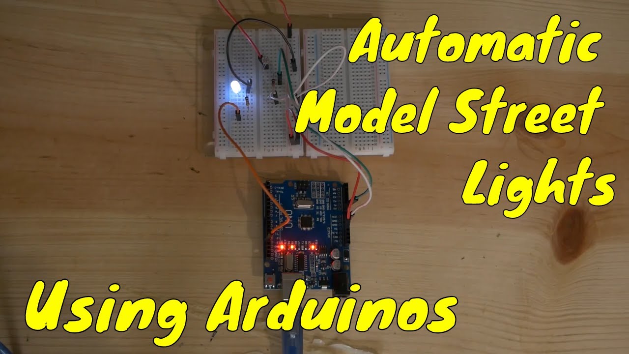 Model Railroad Automatic Street Lights with Arduinos
