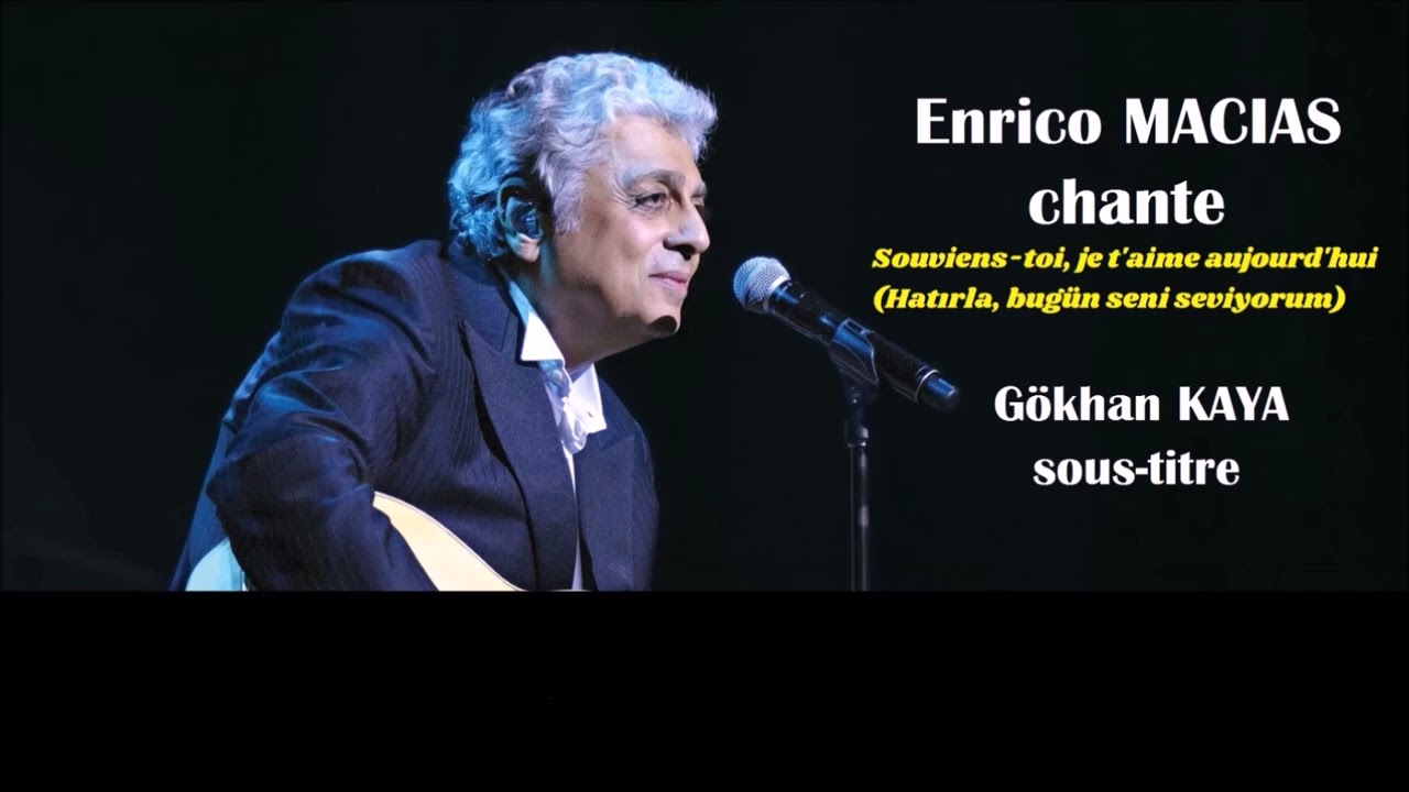Souviens-toi, Je t'aime aujourd'hui (Hatırla bugün seni seviyorum) Sous-titre en français et en turc