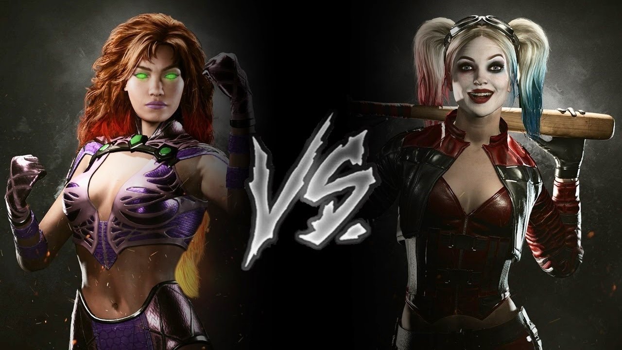 Injustice 2 - Starfire Vs. Harley Quinn (VERY HARD)
