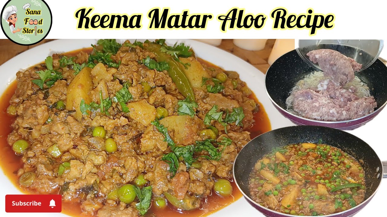 Keema Matar Aloo Recipe | Matar Aloo Keema Recipe | How To Make Aloo Keema 