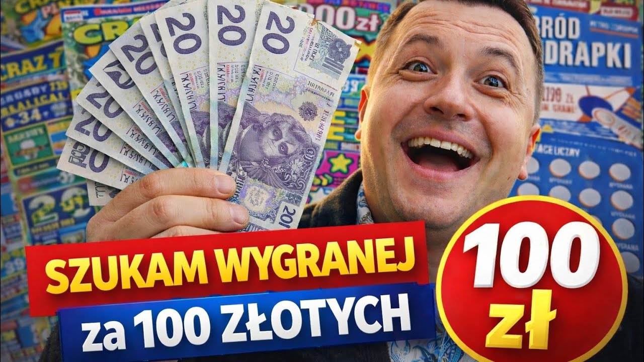 WYGRANA ZA 100 ZŁOTYCH ZDRAPKI LOTTO EKSPRES LOSY LOTTO 