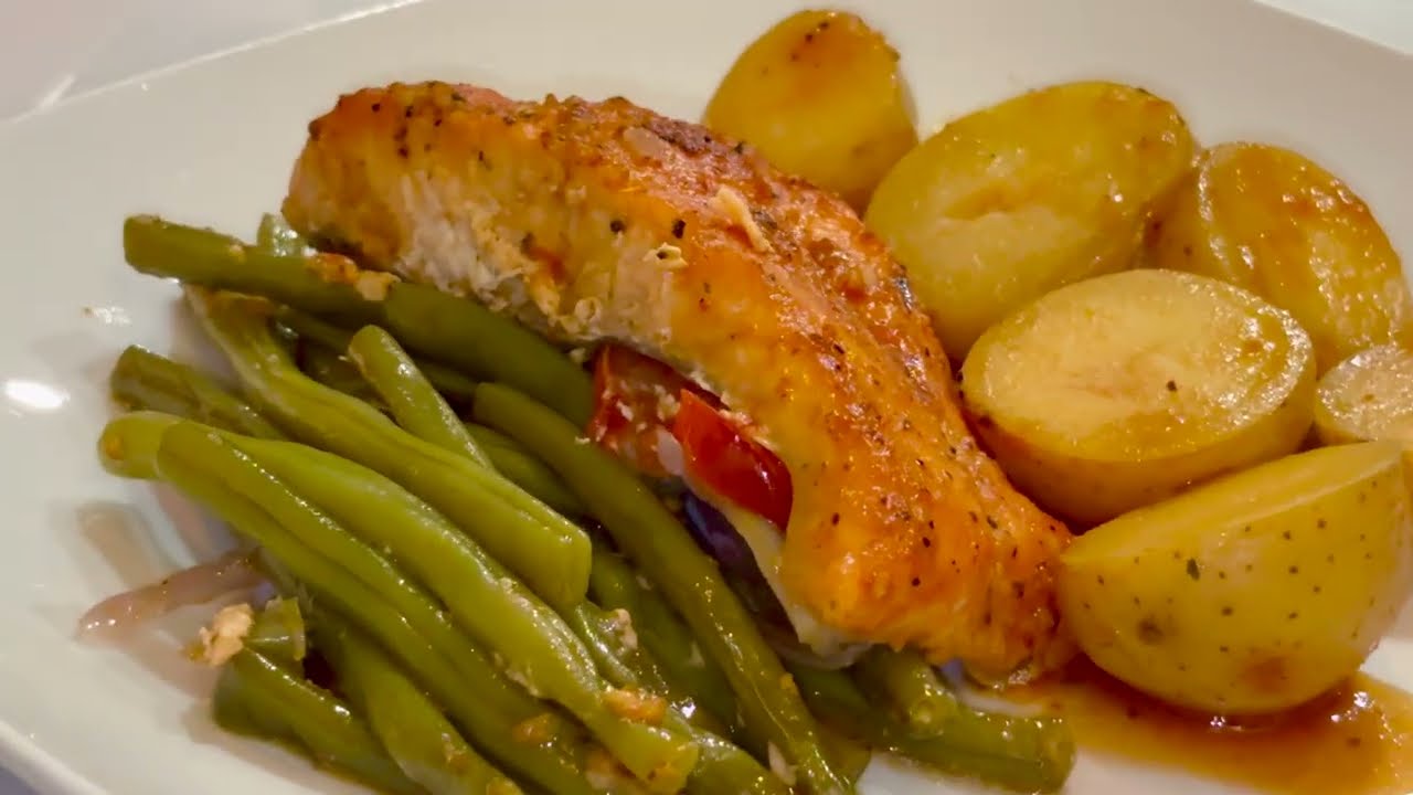 Step by Step Salmon and Vegetables  Bake For Your Healthy Weeknight Dinner