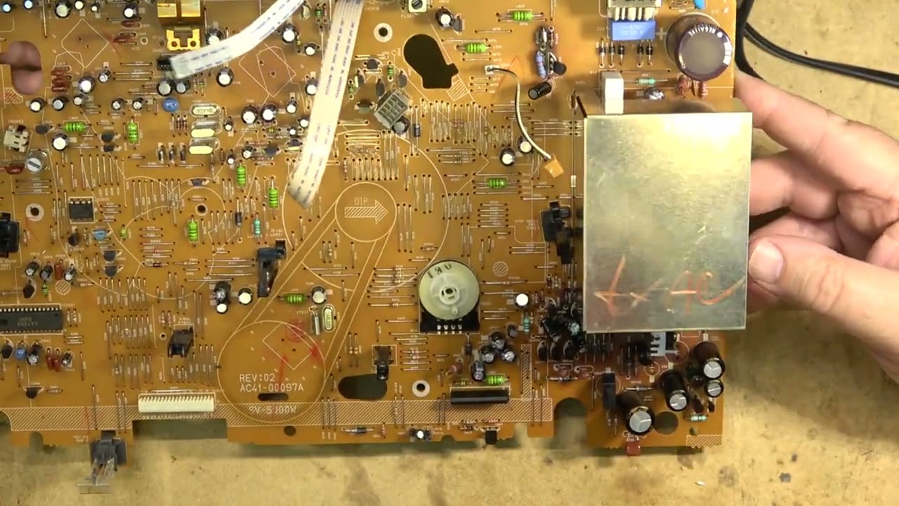 Samsung SV5000 Multisystem VCR Dead just kicks the capstan motor for a second at plug in.