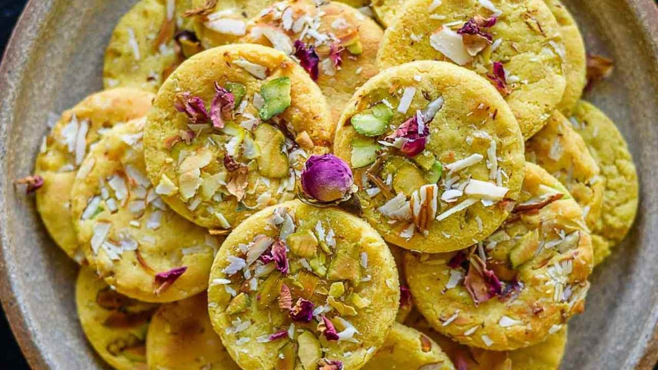 Badam Puri (Flourless Almond Cookies)