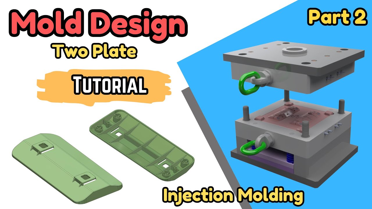 Injection Mold Design in SolidWorks - Base Multi Cavity