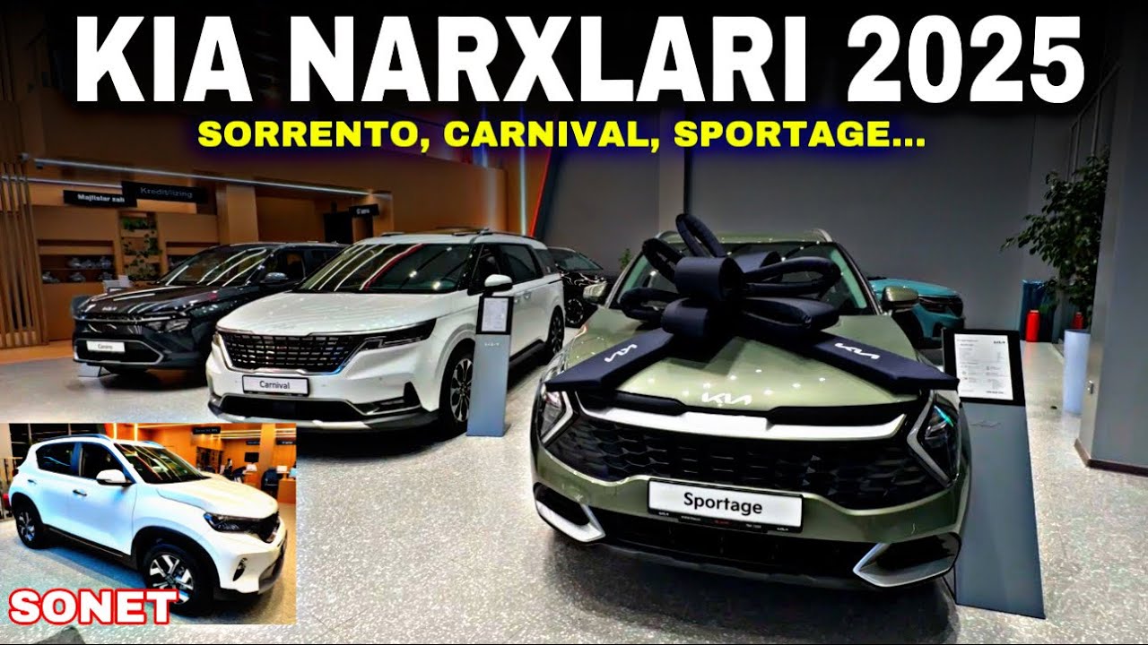 KIA АВТОСАЛОН НАРХЛАРИ 2025 // KIA AVTOSALON NARXLARI 2025 | Shaxriyor Vlogs